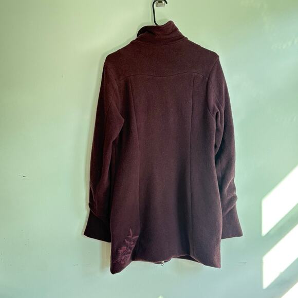 Merino Wool IBEX Lexie Full Zip Coat Winter Wool Wear Medium /Large - Picture 10 of 13